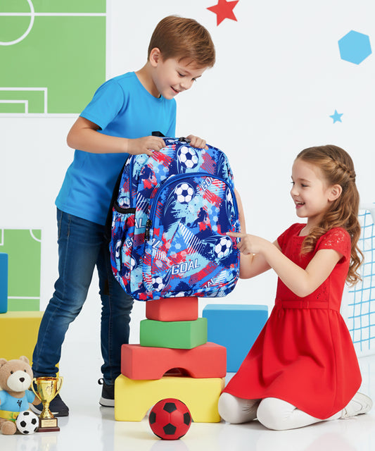 Bagmire " Goal Getter" Football Print Backpack For-Boys