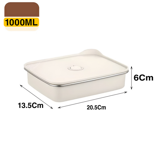 Food-Grade Stainless Steel Preservation Box, Microwaveable Lunch Box, Food Storage Container, Sealed for Refrigeration and Freezing