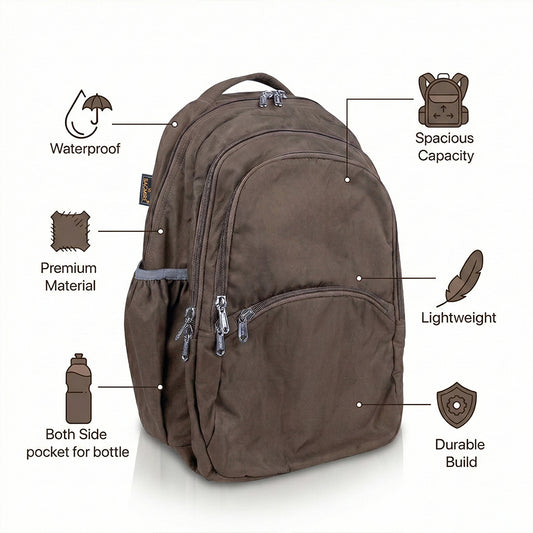 BAGMIRE Waterproof Nylon Laptop Backpack for Men & Women