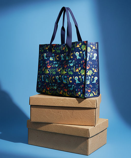Dino Dreams A3 Art Bag by Bagmire:Carry your Creativity in Style
