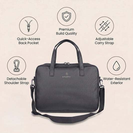 Bagmire 13 Inch Laptop Bag for Women-black