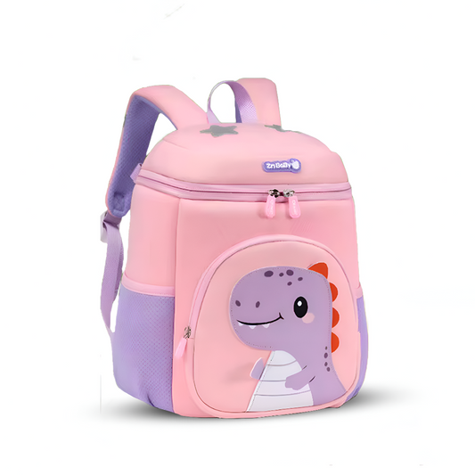Playful Pink Dinosaur Kids Backpack - Bagmire