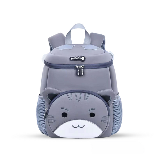 Modern Grey Kids Backpack, Lightweight & Spacious - Bagmire