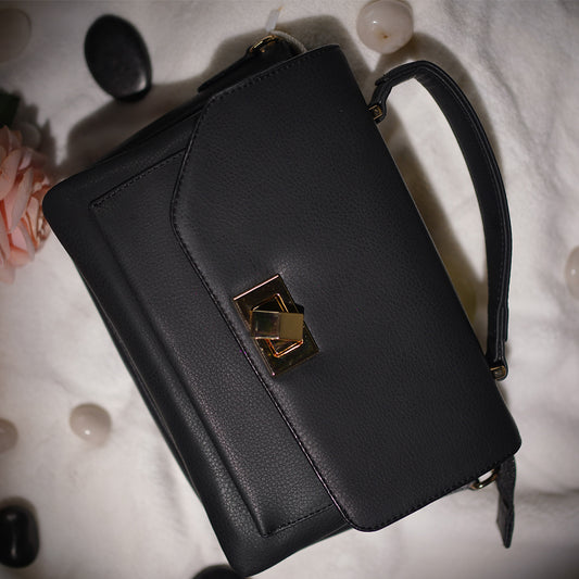 Bagmire |Women's Sling Bag With Adjustable Crossbody Strap-Black