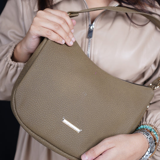 Modern Faux Leather Hobo & Crossbody Bag-Adjustable Strap For Everyday Style-Brownn