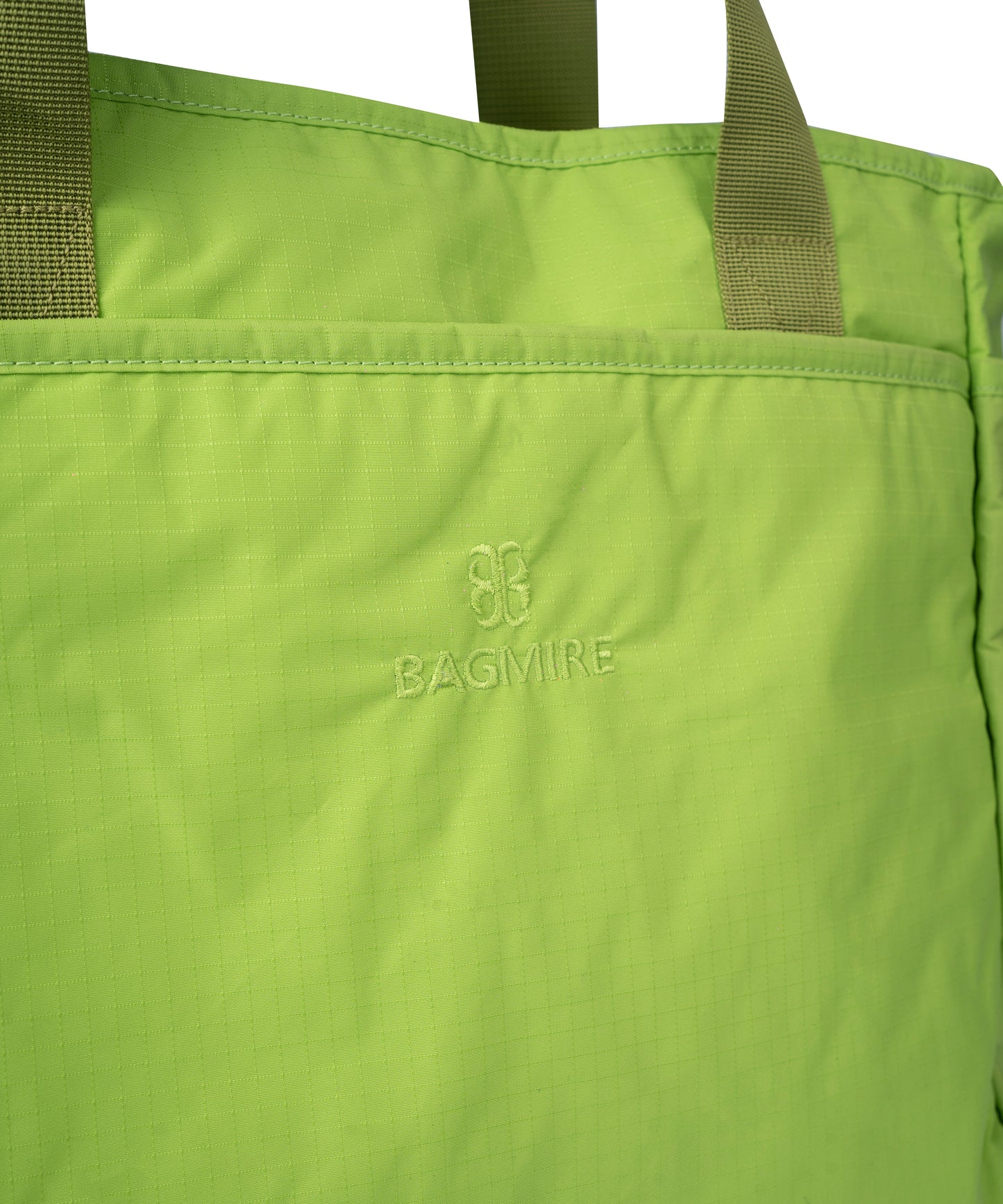Bagmire Light Olive Green Waterproof Shopping Tote | Multi-Pocket Daily Carry Bag