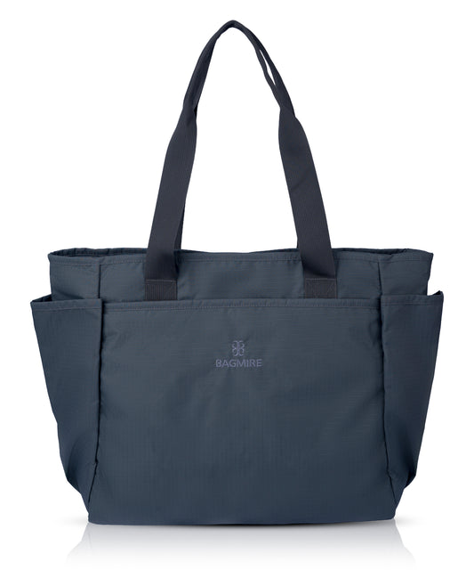 Bagmire Waterproof Tote Bag - Lightweight, Durable Shopping & Commuter Bag with Bottle/Umbrella Pocket