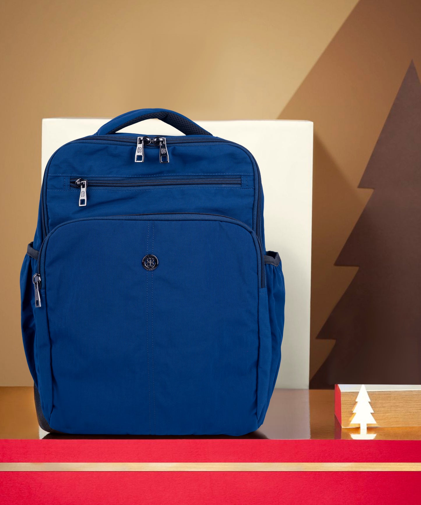 Lightweight 15" Nylon Blue Backpack - Multi-Compartment, Waterproof, Professional Work Bag Bagmire
