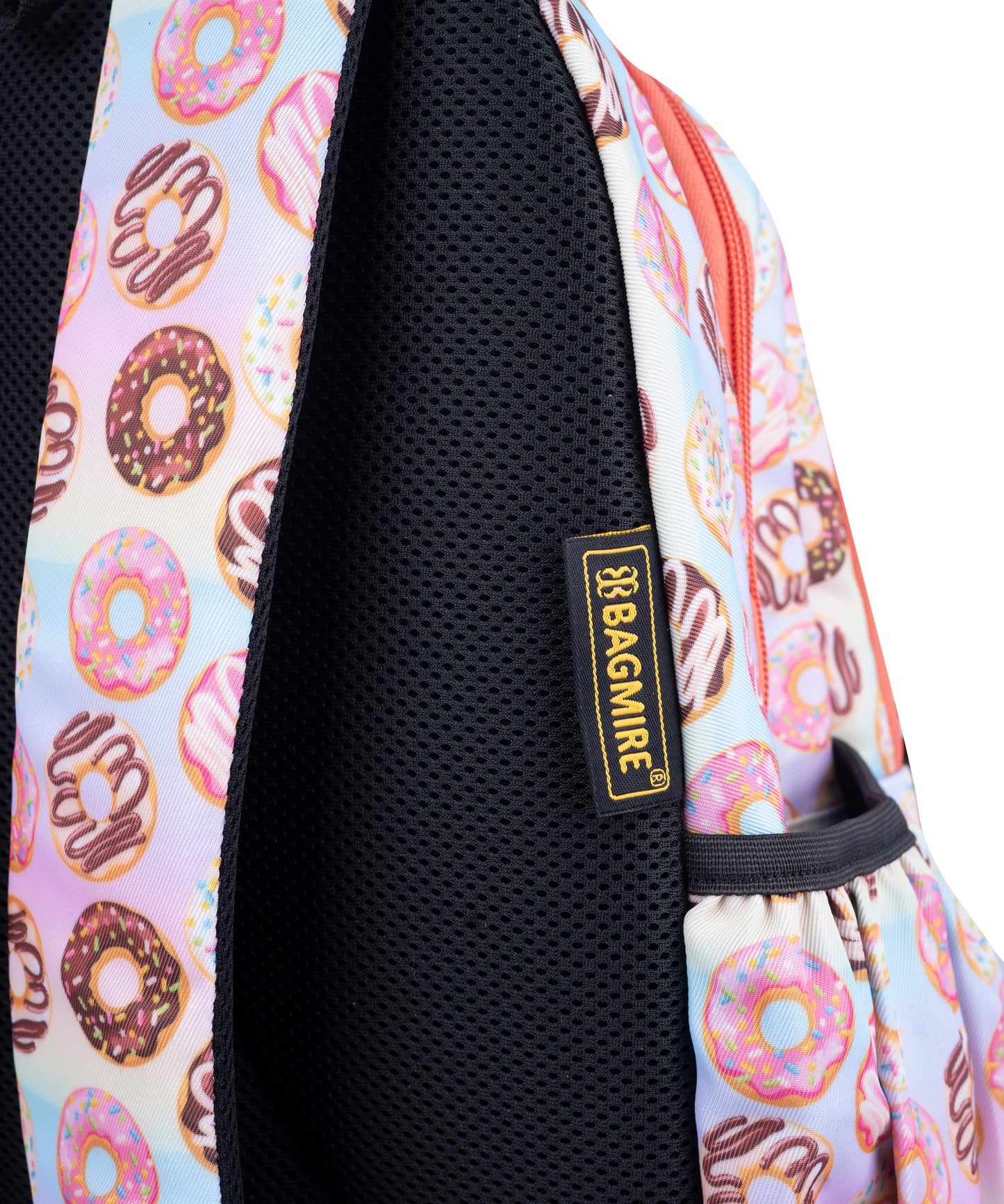 Girls' Donut Print Backpack 18 Inch - Cute, Lightweight, Waterproof School Bag Bagmire