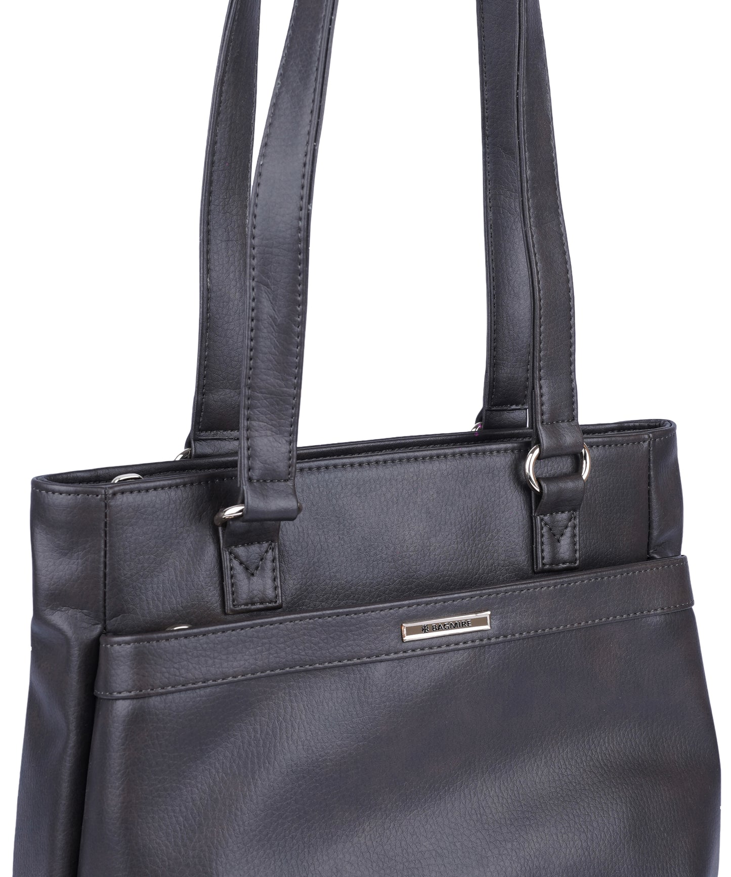 Bagmire Chic Faux Leather Shoulder Tote: Versatile Everyday Handbag