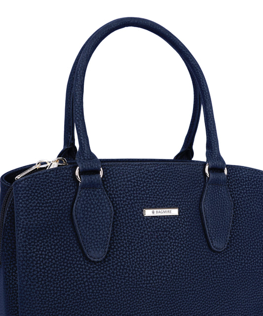 Bagmire Luxe Fuax Leather Satchel: Convertible Top-Handle & Shoulder Bag