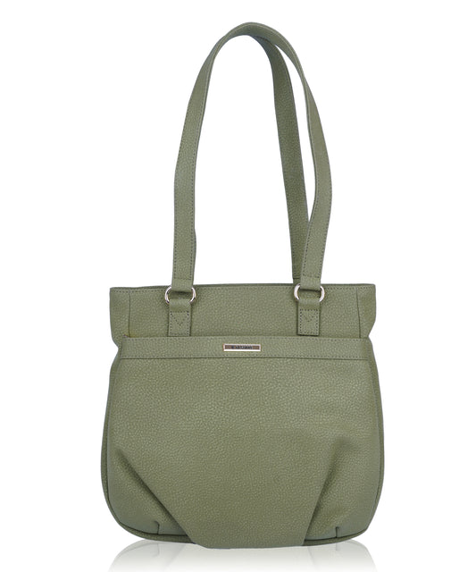 Bagmire Chic Faux Leather Shoulder Tote: Versatile Everyday Handbag