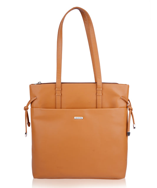 Bagmire Women's Faux Leather Tote Bag- Stylish Commuter Shoulder Handbag