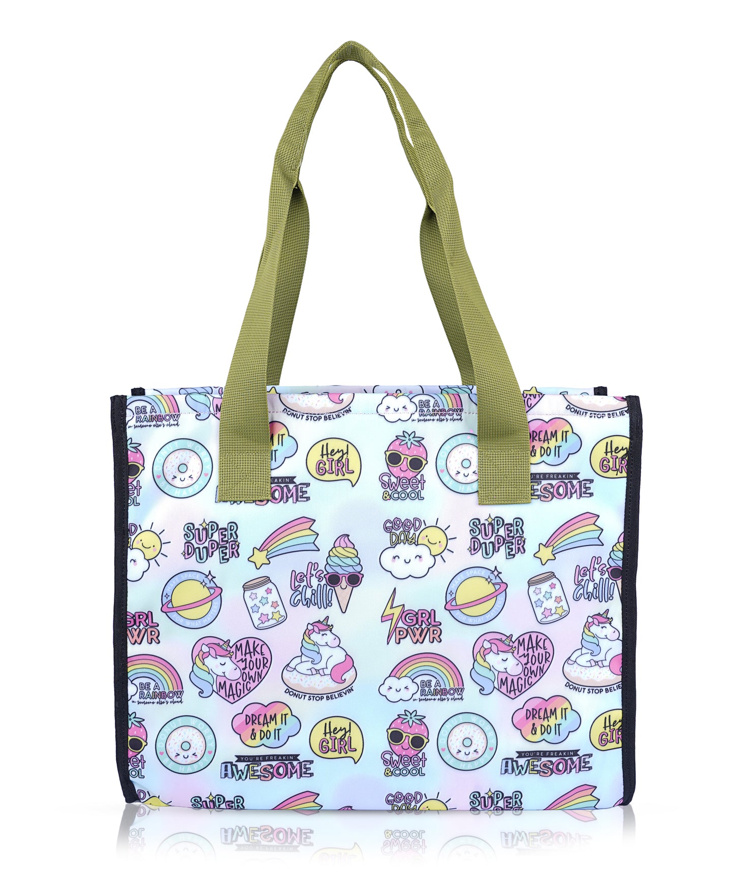 Bagmire Unicorn Girl Power Drawing& Tutorial Bag- Trendy Art Organizer for Kids