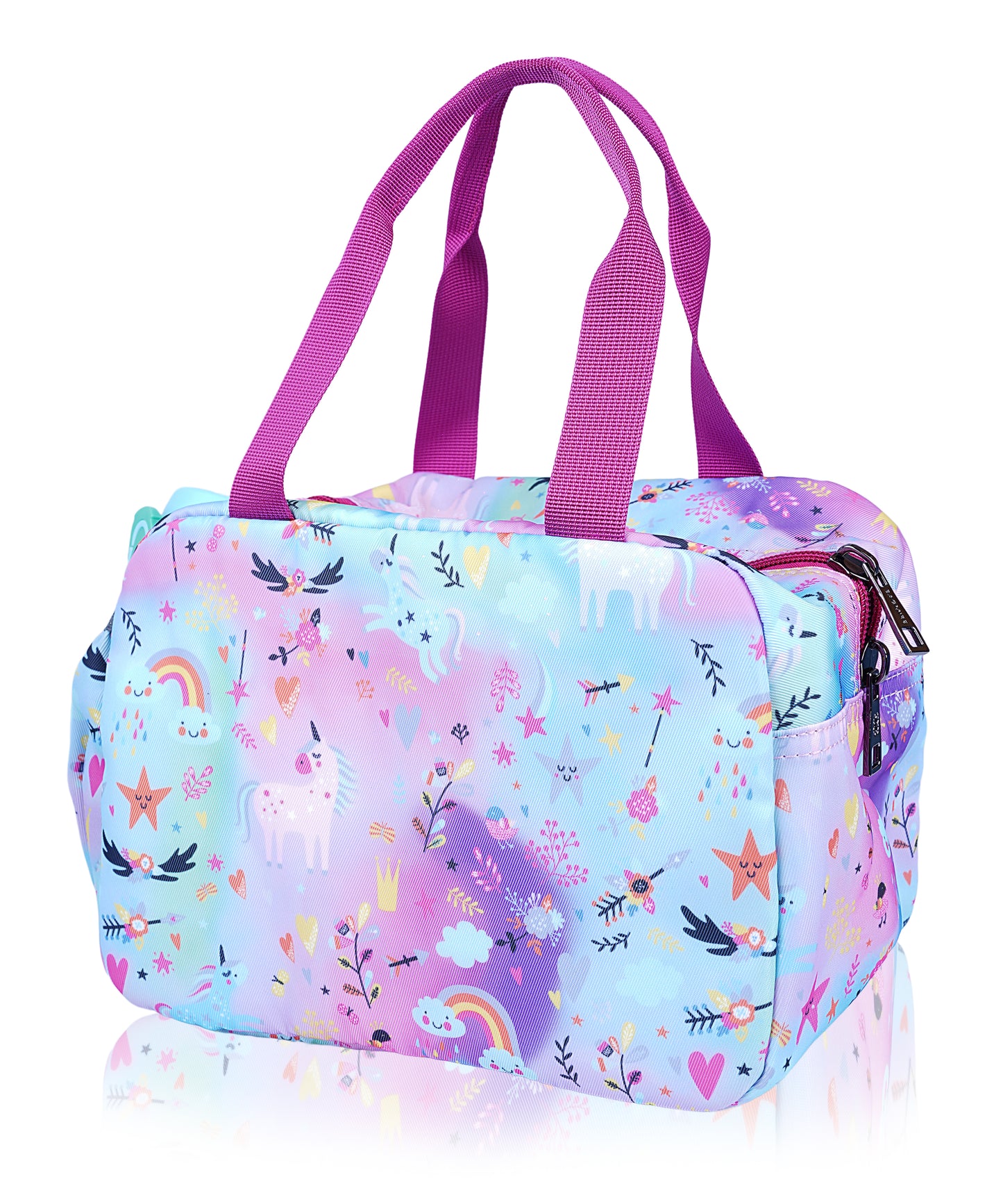 Unicorn Rainbow Kids Insulated Lunch Bag – Cute & Spacious Food Carry Bag for School and Picnic | BAGMIRE