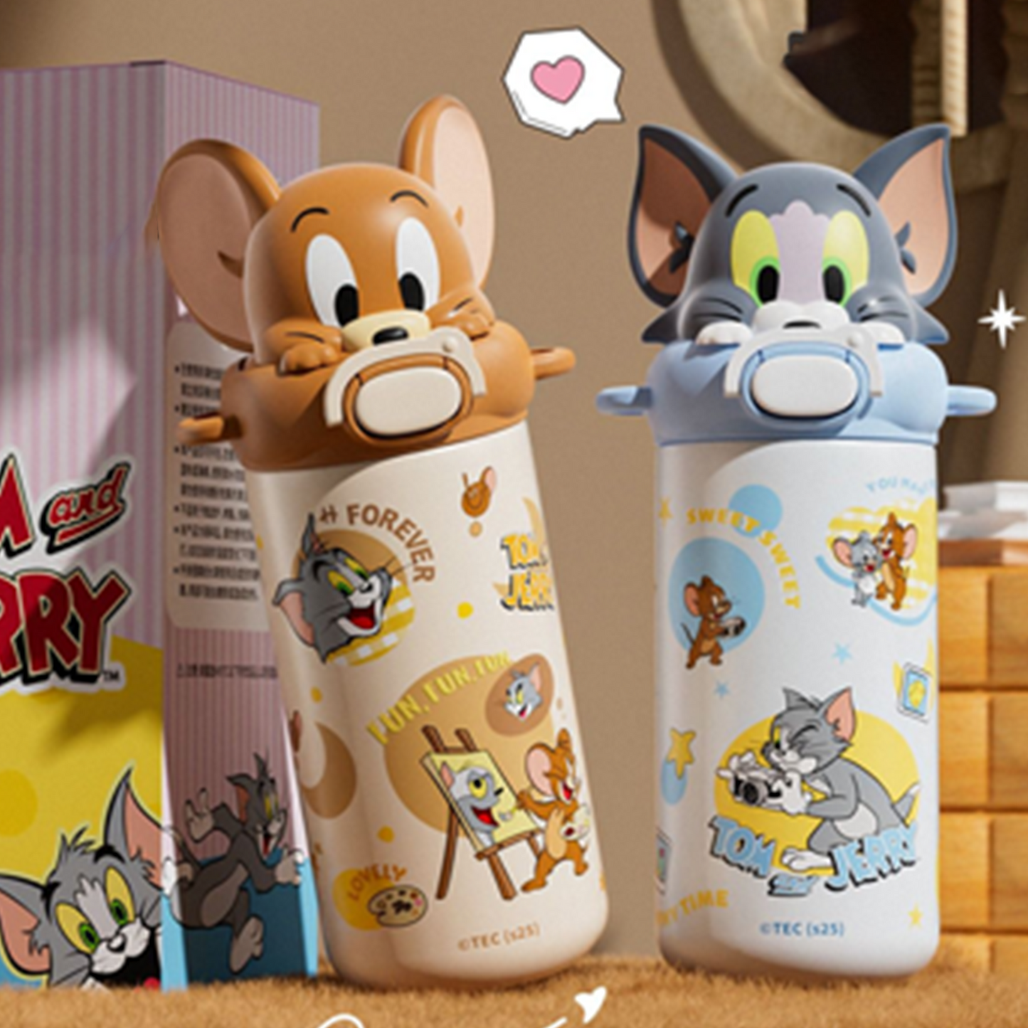 Tom & Jerry Insulated Steel Bottle