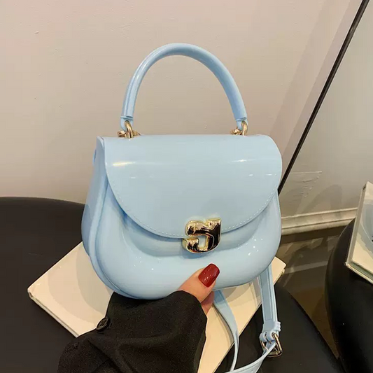 Chubby Jelly Crossbody: Mini Silicone Top Handle Bag