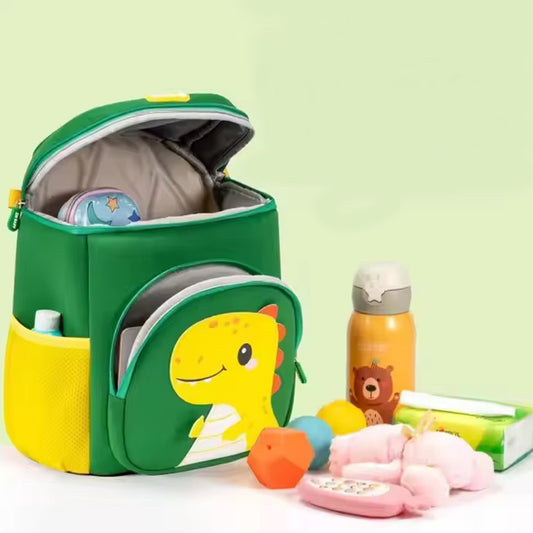 Vibrant Green Dinosaur Kids Backpack - Bagmire