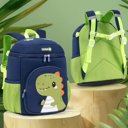 Cool Blue Dinosaur Kids Backpack - Bagmire