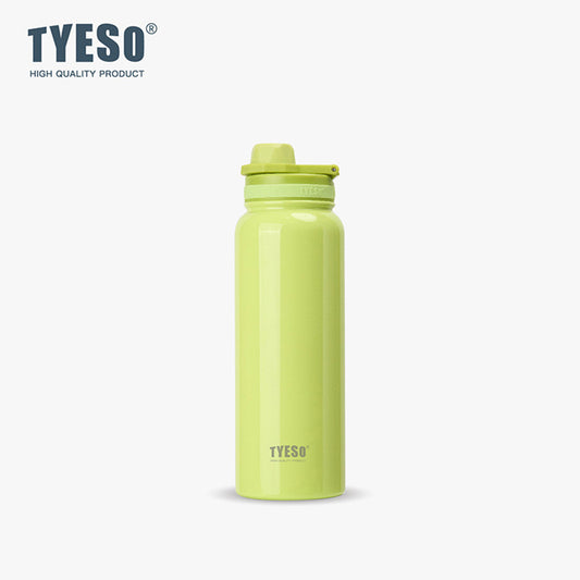 TYESO 1050ml Stainless Steel Insulated Water Bottle – Hot & Cold Flask, Leak-Proof Travel Bottle Green - Bagmire