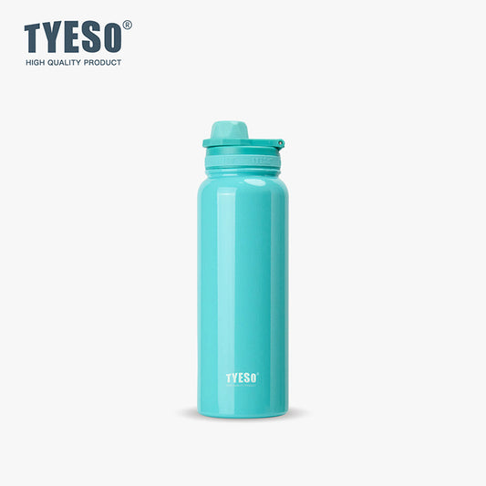 TYESO 1050ml Stainless Steel Insulated Water Bottle – Hot & Cold Flask, Leak-Proof Travel Bottle Sky Blue - Bagmire