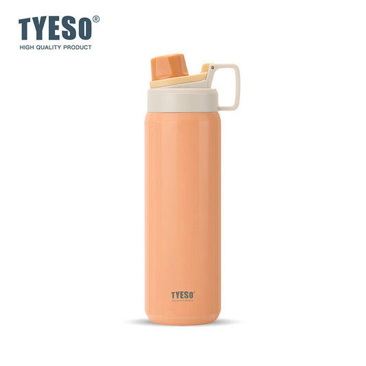 TYESO Sports Vacuum Insulated Steel Bottle 900ML with Portable Handle orange - Bagmire