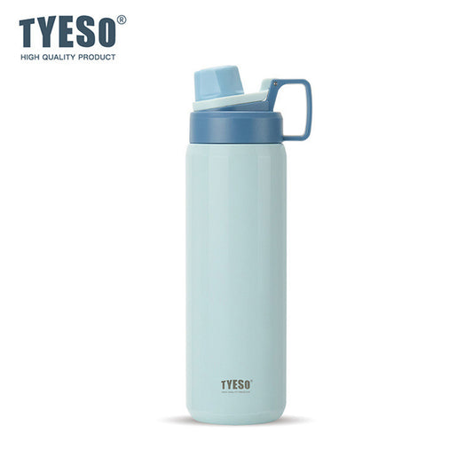 TYESO Sports Vacuum Insulated Steel Bottle 900ML with Portable Handle Blue - Bagmire