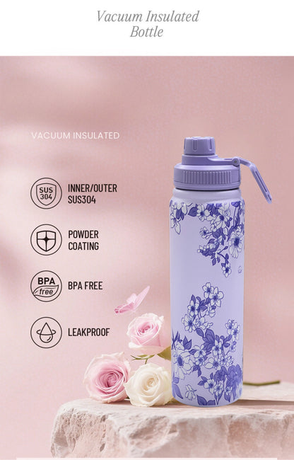Flower Insulated Steel Bottle
