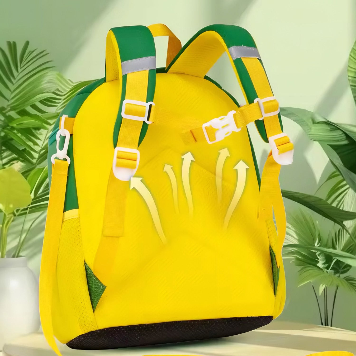 Vibrant Green Dinosaur Kids Backpack - Bagmire