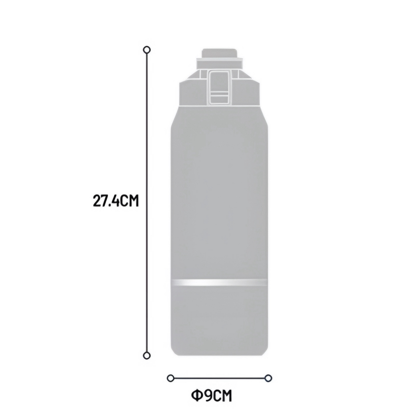 TYESO 1200ML Insulated Steel Bottle