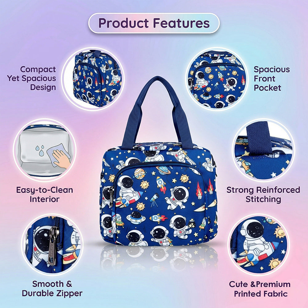 Astronaut Insulated Lunch Bag – Waterproof, Dual Compartments, Foil Lining | BAGMIRE