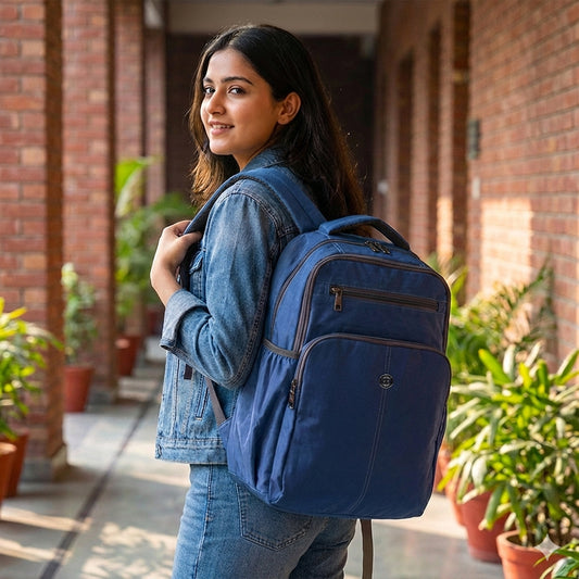 Lightweight 15" Nylon Blue Backpack - Multi-Compartment, Waterproof, Professional Work Bag Bagmire