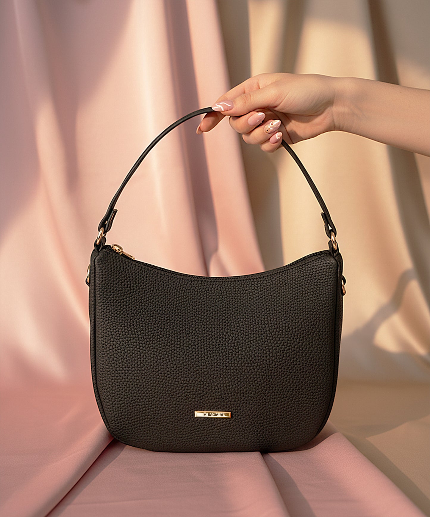 Modern Faux Leather Hobo & Crossbody Bag-Adjustable Strap For Everyday Style