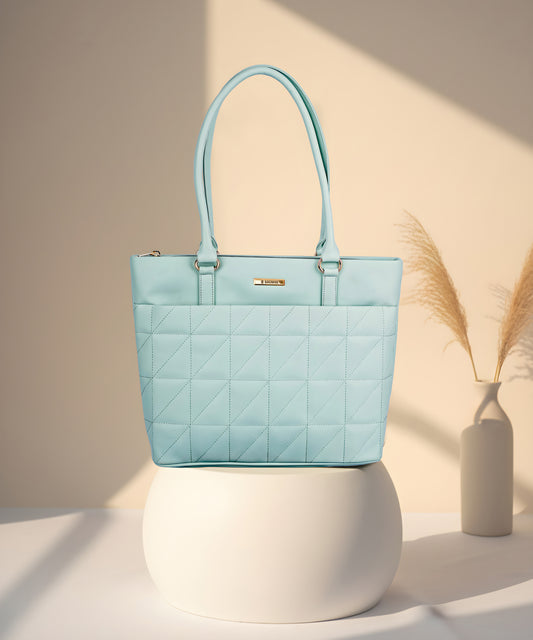 Bagmire Elegant Quilted Tote Handbag For Women- Premium PU Leather Office & Casual Bag