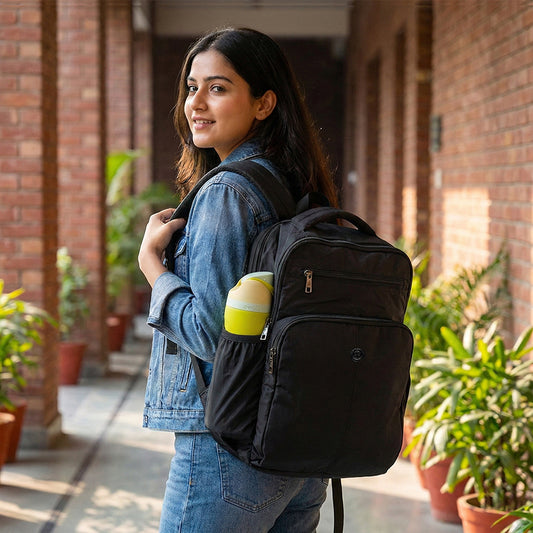 Lightweight 15" Black Nylon Backpack - Multi-Compartment, Waterproof, Professional Work Bag Bagmire