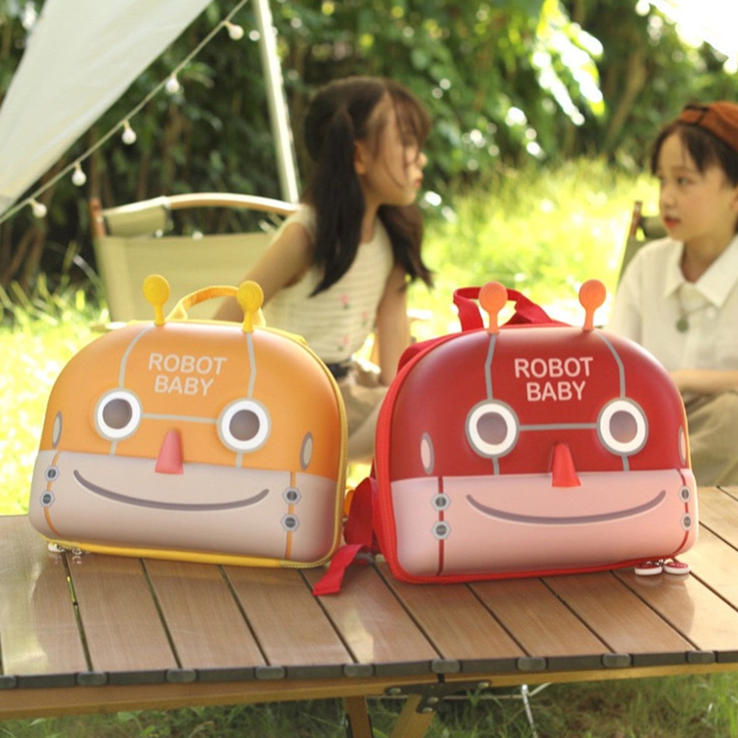 3D Robot Hard Shell Backpack for Toddlers (2-5 Yrs) – Waterproof, Lightweight & Ergonomic Kindergarten School Bag