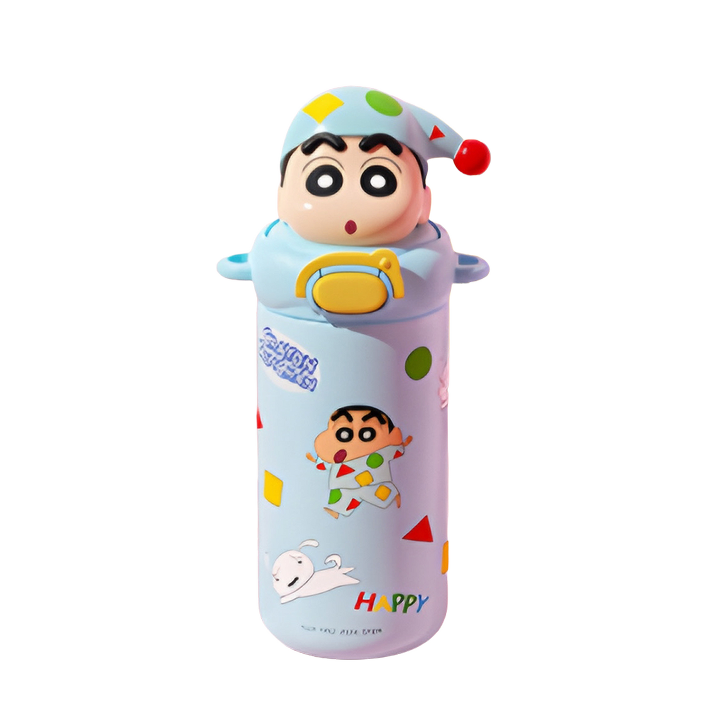 Shinchan  Insulated Straw Sipper Steel Bottle