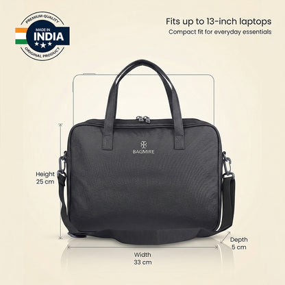 Bagmire 13 Inch Laptop Bag for Women-black
