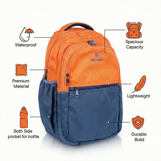 Bagmire Adventure Backpack | Stylish & Durable for Travel, School & Work