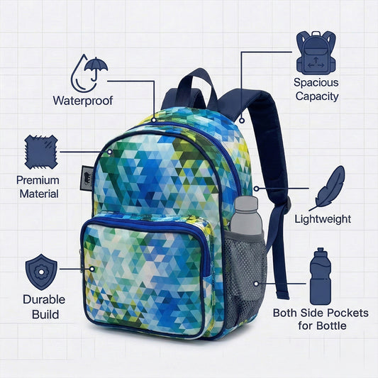 BM-1117 Backpack Mix Royal Blue