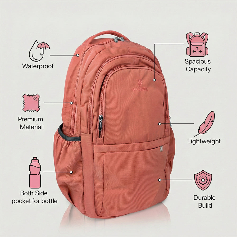 Bagmire Waterproof Laptop Backpack | Stylish Casual Daypack for Travel & School