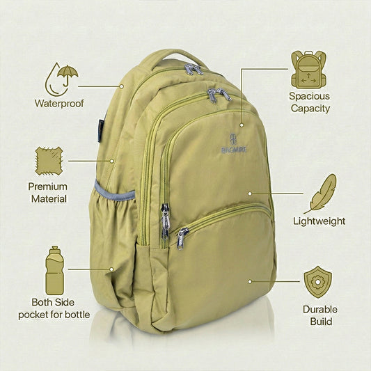 Bagmire Water-Resistant Casual Daypack | Stylish Travel & School Backpack for Men/Women