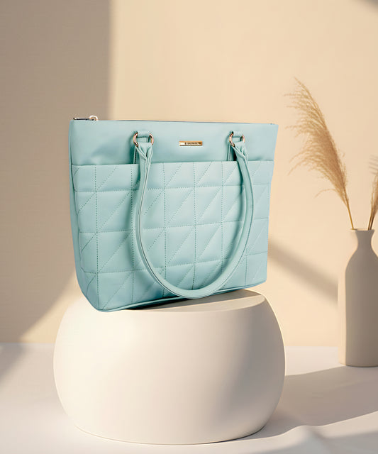 Bagmire Elegant Quilted Tote Handbag For Women- Premium PU Leather Office & Casual Bag
