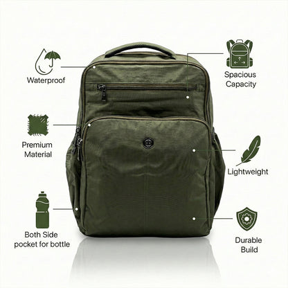 Bagmire High-Quality Waterproof Daypack - Rugged All-Weather Bag for School & Office Use