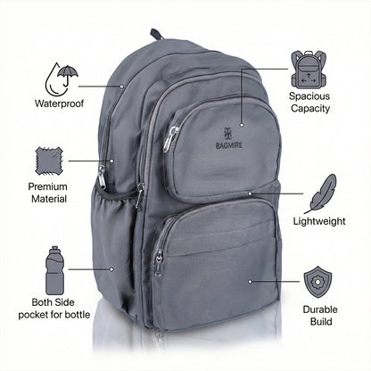 Bagmire Urban Explorer Backpack- Stylish & Durable for Daily Adventures