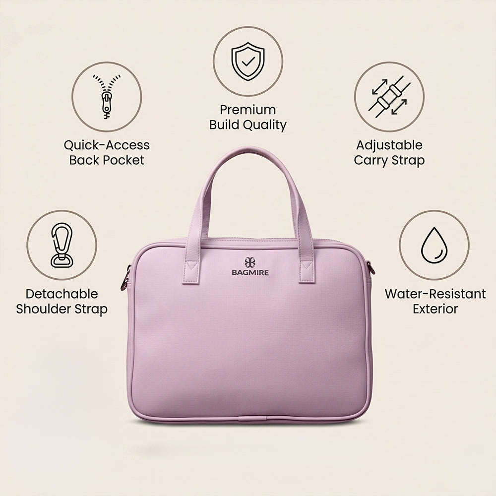 Bagmire 13 Inch Laptop Bag for Women-Pink
