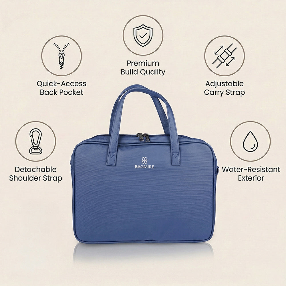 Bagmire 13 Inch Laptop Bag for Women-Blue