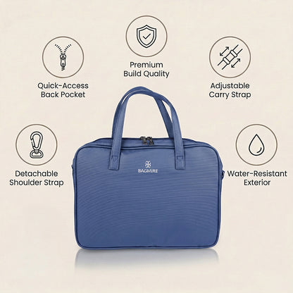 Bagmire 13 Inch Laptop Bag for Women-Blue