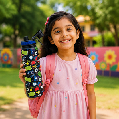 800ML Kids Cartoon Bottle