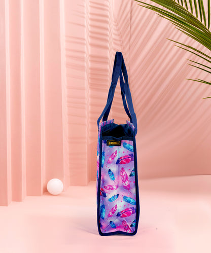 Bagmire's Whimsical Feather A3 Art Bag: Inspire Your Next Masterpiece